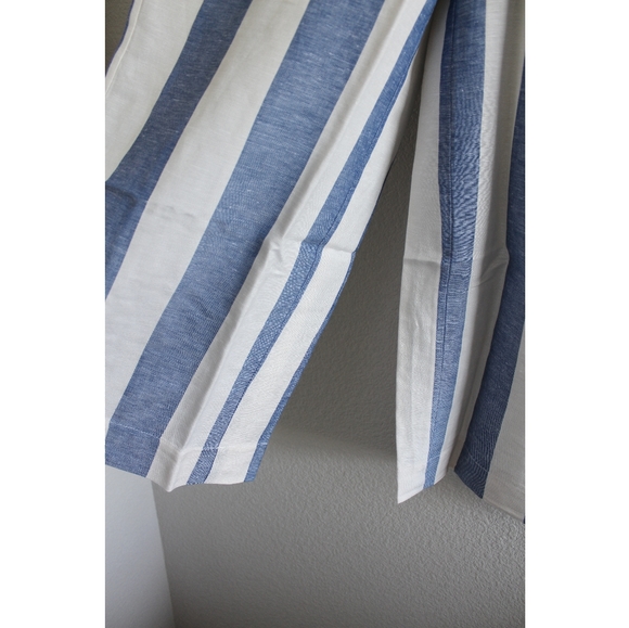 Madewell Huston Pull-On Crop Pants in Blue Stripe - Picture 4 of 5